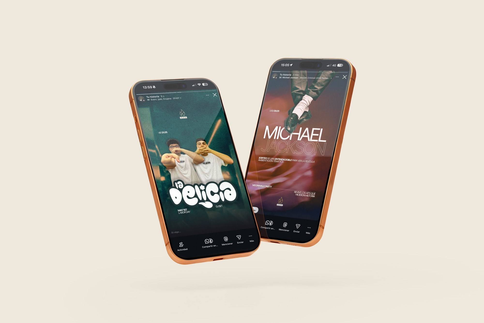 Diseño de carteles de Instagram para Cónclave — gestión de redes de Ascndr