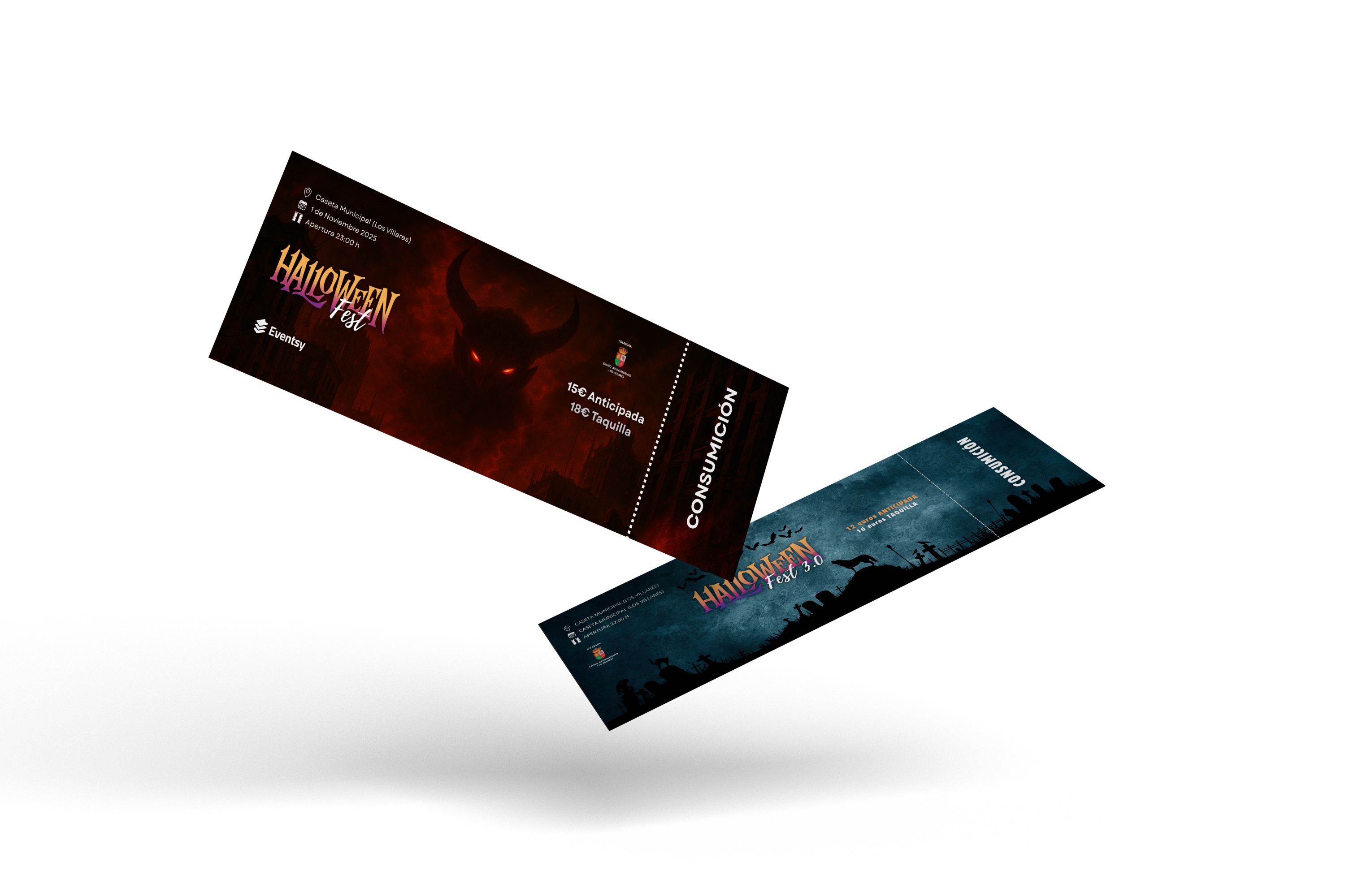 Tickets Halloween Fest Los Villares Jaén — branding Ascndr